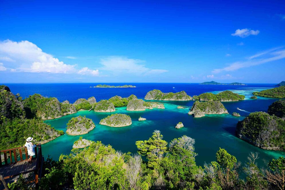 Raja Ampat in West-Papua: Pianemo view point