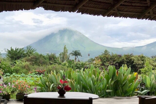 Sulawesi Minahasa Hochland Ausblick Vulkan