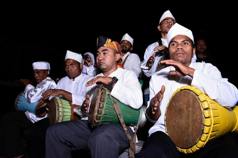 Lokale Musiker auf Tidore